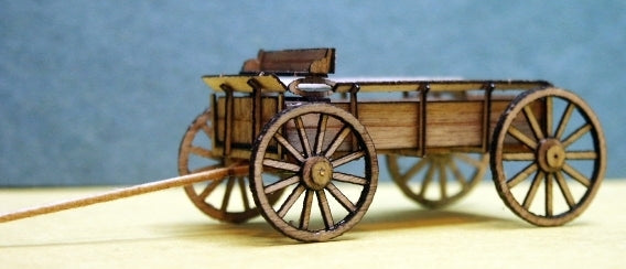 RS Laser Kits 3501 N Scale Horse Drawn Farm Wagon Kit (Pack of 3)