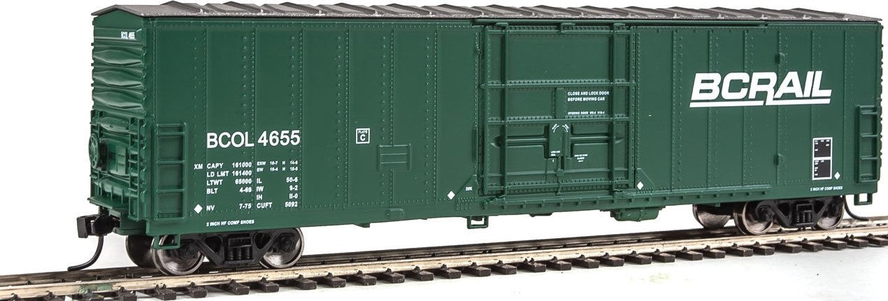 Walthers 910-2044 HO British Columbia Railway 50' Insulated Boxcar #4655