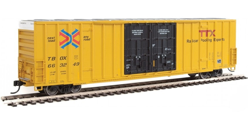 Walthers 910-2918 HO Trailer-Train TBOX 60' High Cube Plate F Boxcar #663249