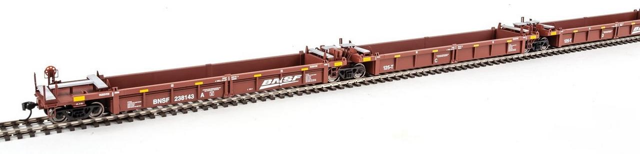 Walthers 910-55605 HO Santa Fe Thrall 5-Unit Rebuilt 40' Well Car #238143 A-E