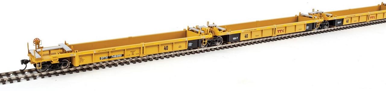 Walthers 910-55615 HO TTX DTTX Thrall 5-Unit Rebuilt 40' Well Car #748260 A-E
