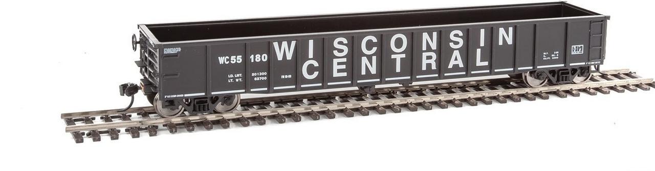 Walthers 910-6171 HO Wisconsin Central 53' Thrall Smooth-Side Gondola #55180