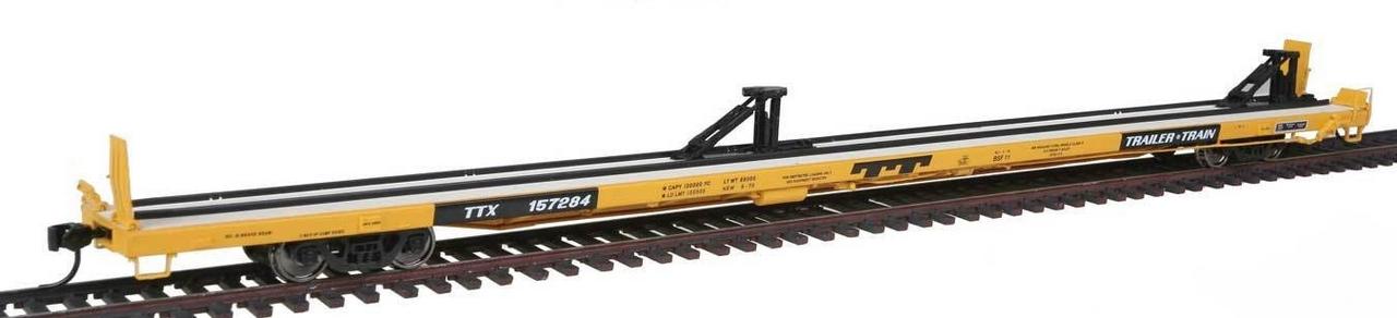 Walthers 920-104210 HO TTX 89' Bethlehem Flush-Deck Flatcar #157288
