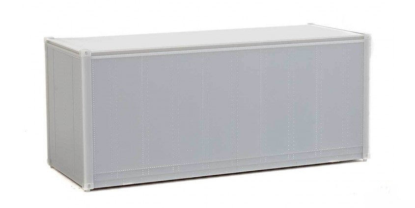 Walthers 949-8650 HO Undecorated 20' Smooth-Side Container Ready to Run