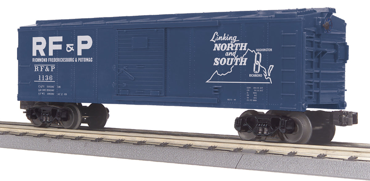 MTH 30-74958 O Richmond, Fredericksburg & Potomac RailKing Boxcar #1136 LN/Box