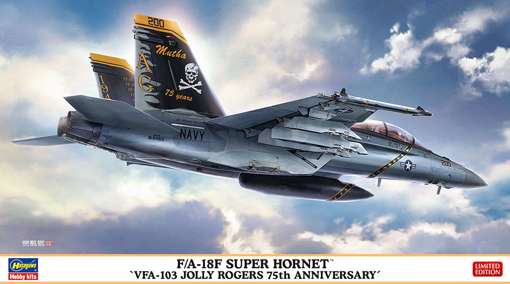 Hasegawa 02380 1:72 F/A-18F Super Hornet Military Aircraft Plane Model Kit
