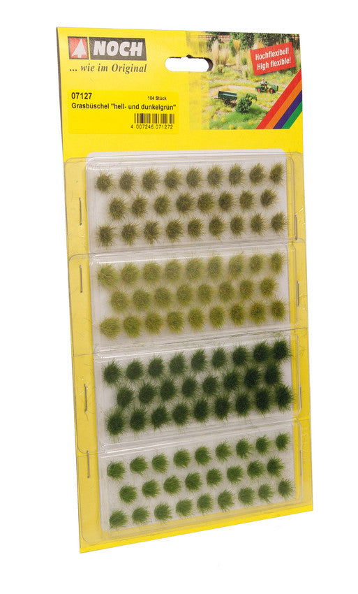 Noch 07127 HO/TT/G/N/O Grass Tufts Light & Dark Green
