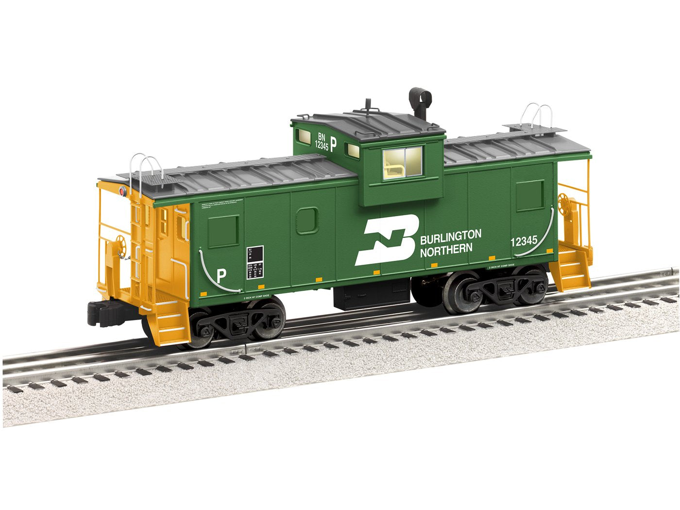 Lionel 6-85072 O Burlington Northern Wide Vision Caboose with Camera #12345