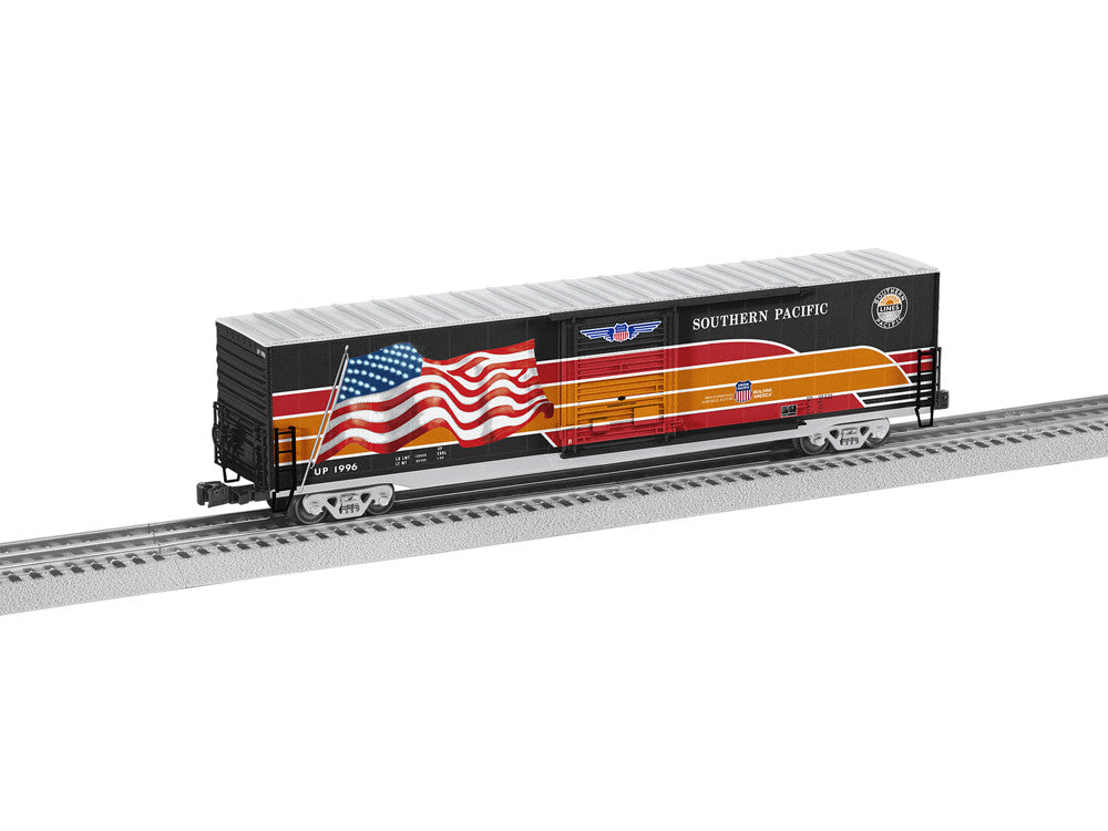 Lionel 6-85406 O Southern Pacific Heritage LED Flag Boxcar #1996