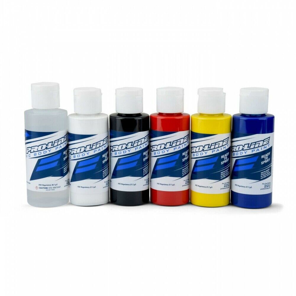 Pro-Line Racing 6323-00 RC Body Paint Primary Color Set (Pack of 6)