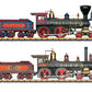 LGB 29000 G Golden Spike Transcontinental UP & CP Steam Locos (Set of 2) MT/Box
