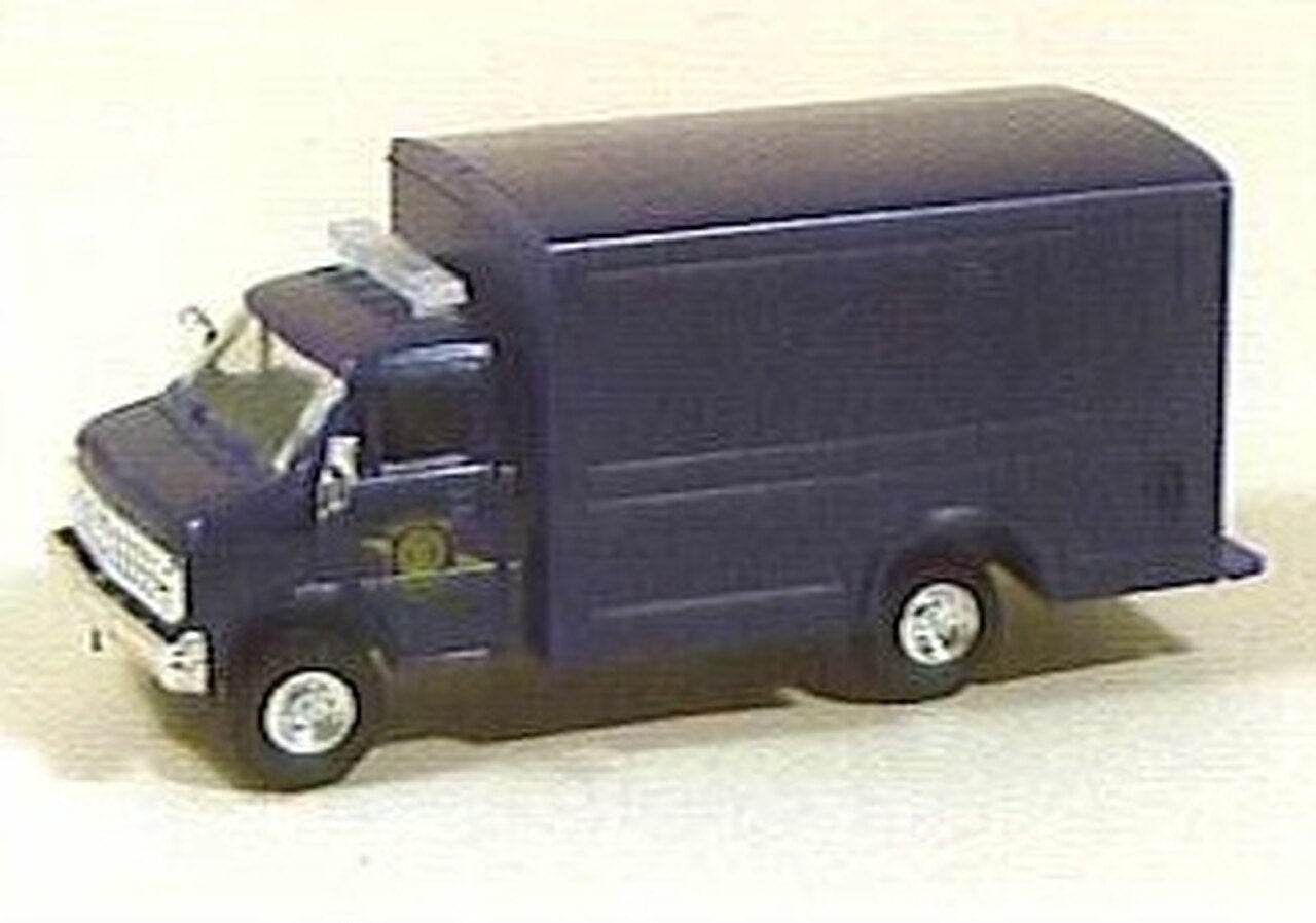 Trident Miniatures 90178 HO Blue Michigan State Police Chevy 1-Ton Delivery Van