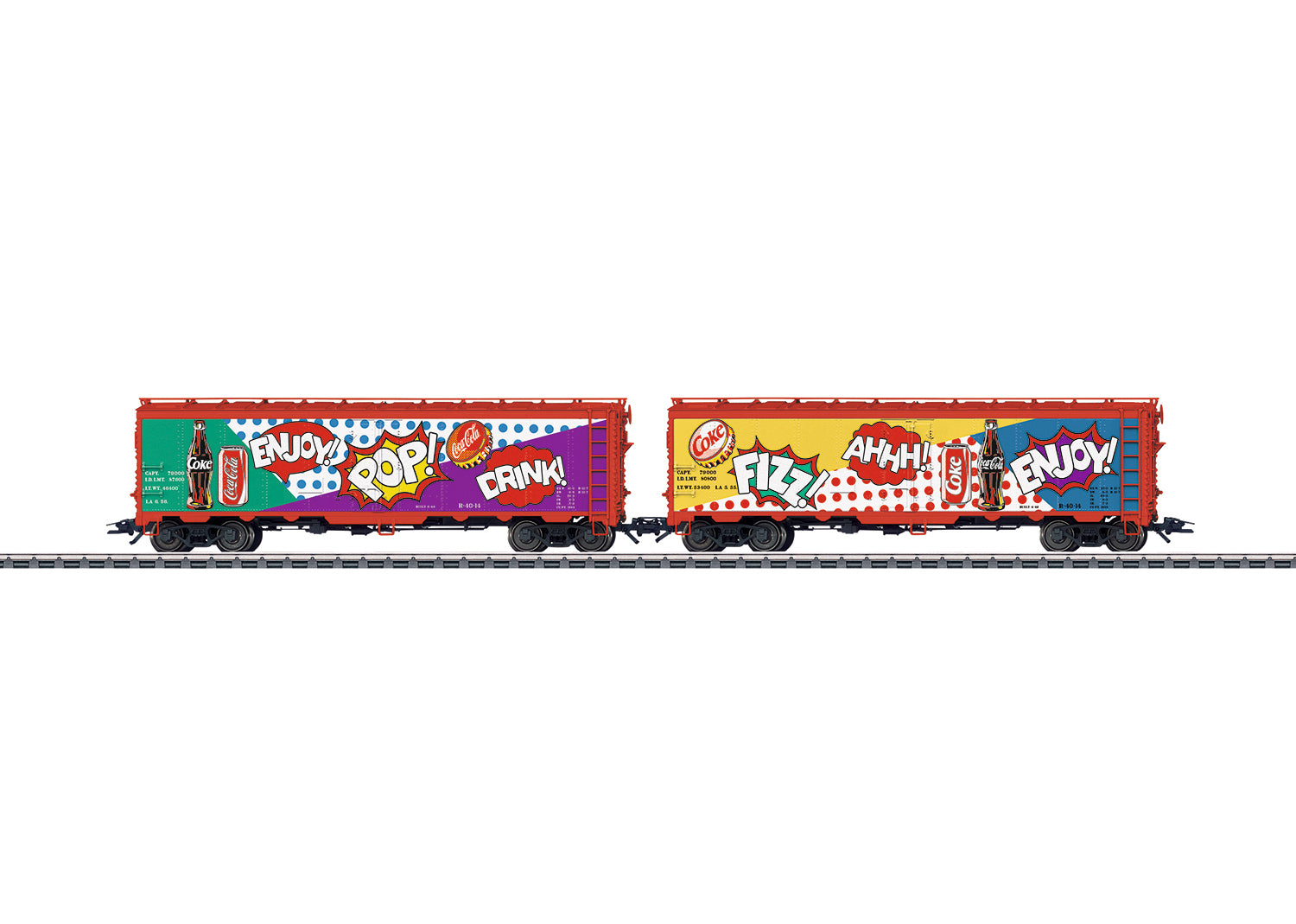 Marklin 45685 HO Scale Coca-Cola Refrigerator Car (Set of 2)