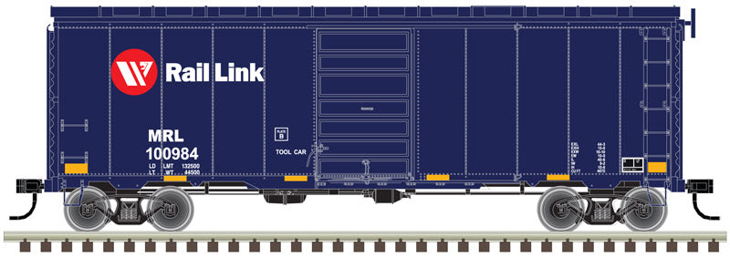 Atlas 20004773 HO Montana Rail Link 40' Postwar Box Car with 6' Door #100988