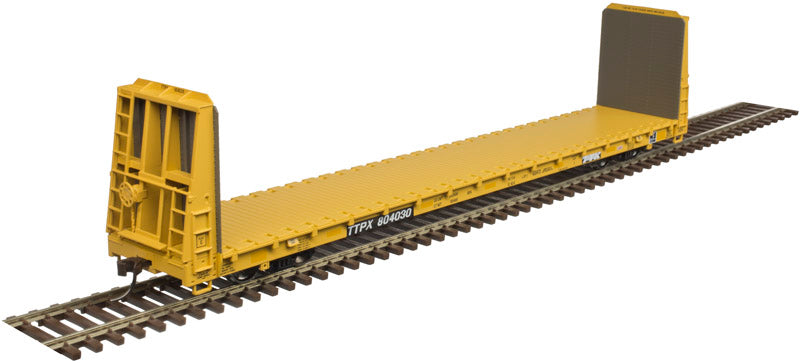 Atlas 20005078 HO Scale TTX Trainman® 62' Bulkhead Flat Car #804030