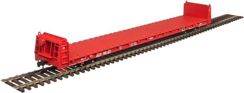Atlas 20005084 HO Allegheny & Eastern Trainman 62' Short Bulkhead Flat Car