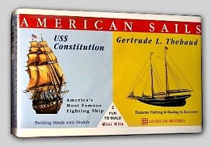 Glencoe 03303 1:400 - 1:250 American Sails Ship Model Kit
