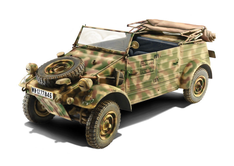 Italeri 7405 1:9 WWII Kdf. 1 Type 82 Kubelwagen Military Vehicle Model Kit