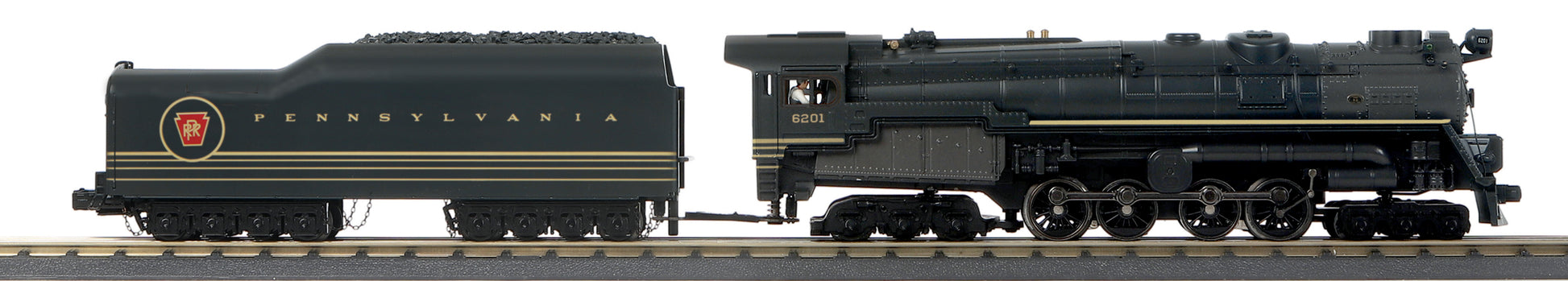 MTH 30-1786-1 O Pennsylvania 6-8-6 Imperial S-2 Turbine Steam Loco #6201 w/ PS3