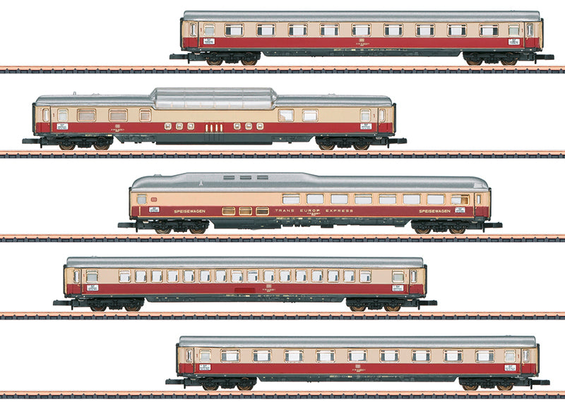 Marklin 87269 Z German Federal Railroad DB Rheingold Passenger Set (Pack of 5)