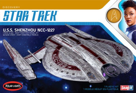 Polar Lights 967 1:2500 Star Trek USS Shenzhou Spacecraft Snap Plastic Model Kit