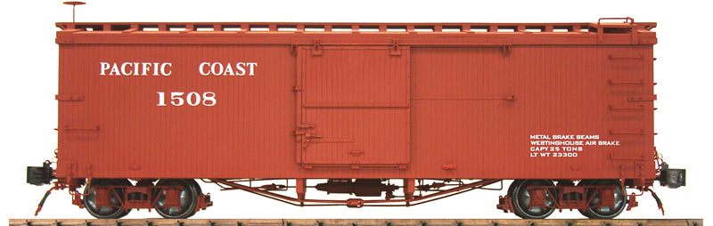 Accucraft AM20-202X 1:20.3 Pacific Coast Box Car #1508