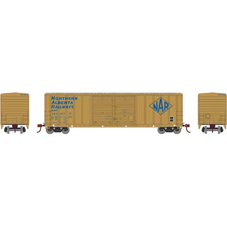 Athearn 27197 HO Northern Alberta Railways RTR 50' FMC Double Door Box #050163 LN/Box