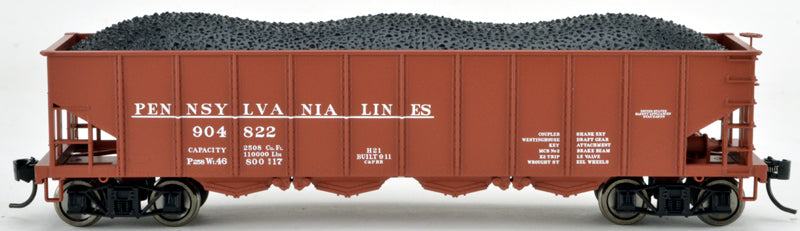 Bowser 42073 HO Pennsylvania Lines H21 Early Lettering C&PRR Hopper Car #904856