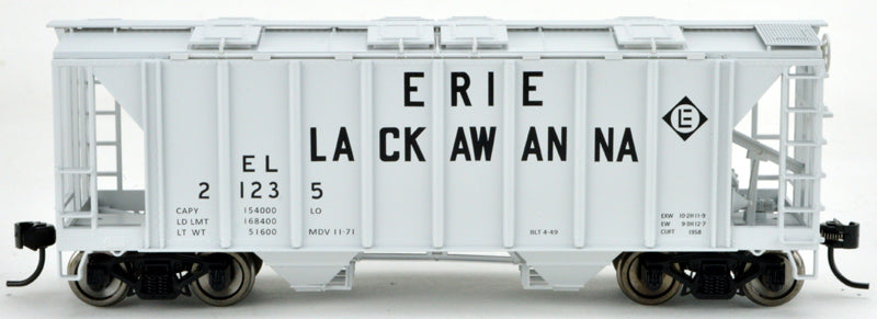 Bowser 42218 HO Erie Lackawanna 70 Ton 2 Bay Hopper Car #21235
