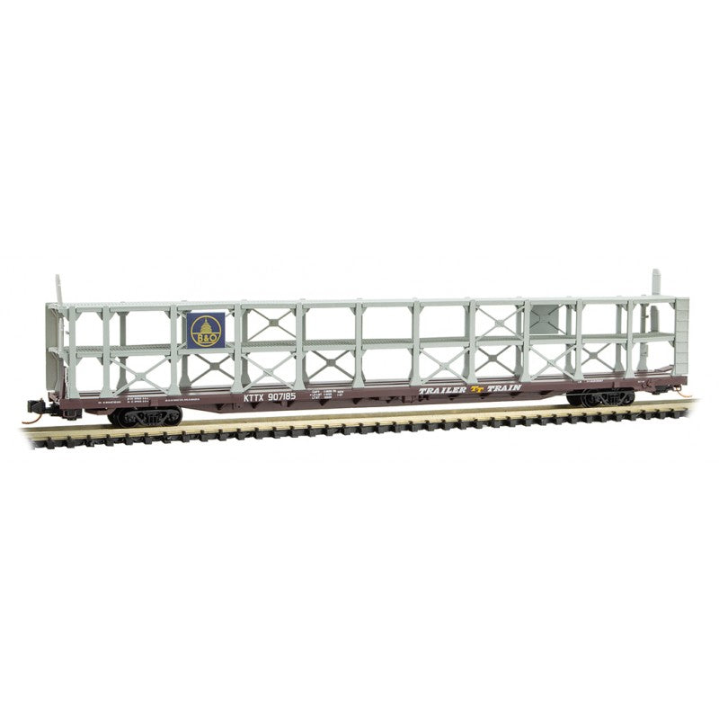 Micro-Trains 11200090 N Baltimore & Ohio 89' Tri-level Open Autorack #907185