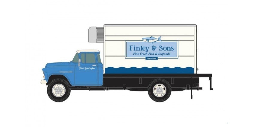 Classic Metal Works 30569 HO Mini Metals Finley & Sons 1955 Chevy Box Truck