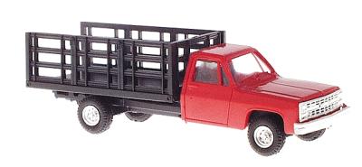 Trident Miniatures 90153R HO Chevrolet Red Pickup with Stakebed Body