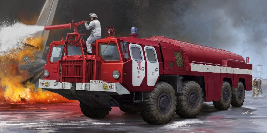 Trumpeter 01074 1:35 AA60 MAZ73010 Fire Fighting Plastic Model Kit