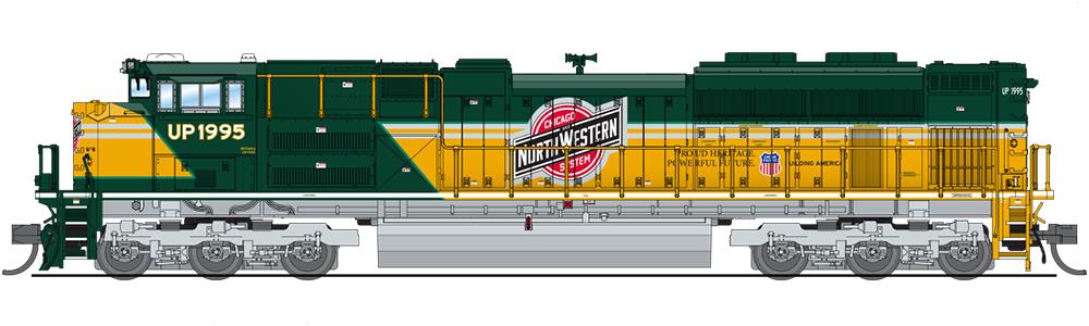 Broadway Limited 3472 N Union Pacific EMD SD70ACe Diesel Locomotive DCC #1995