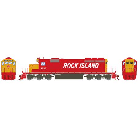 Athearn 71633 HO Scale Rock Island SD40-2 Diesel Locomotive w/DCC & Sound #4796