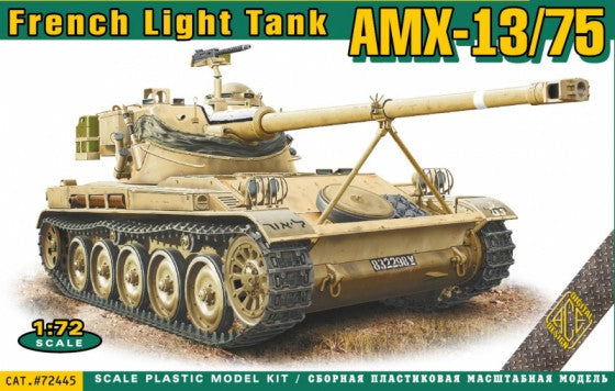 ACEs 72445 1:72 AMX-13/75 Light French Military Tank Model Kit