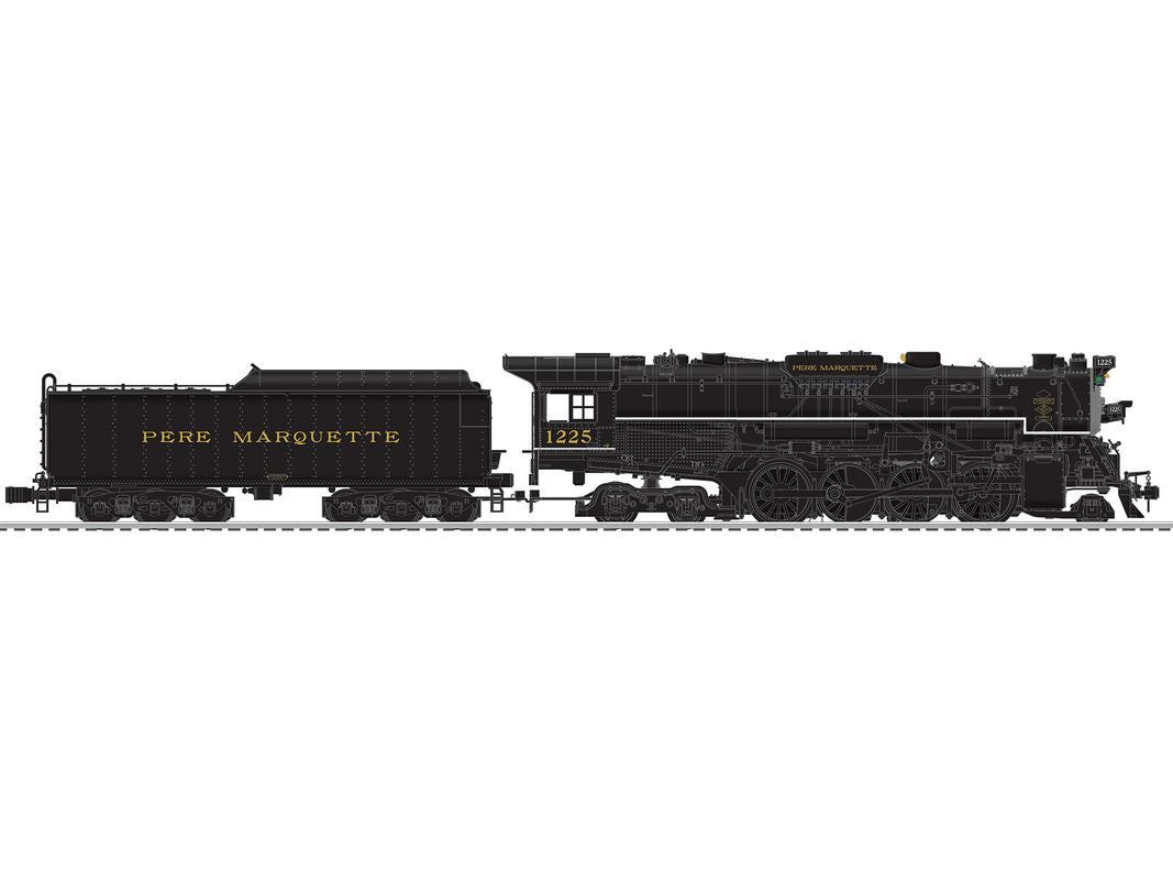 Lionel 6-84693 O Pere Marquette Legacy Berkshire 2-8-4 Steam Locomotive #1225