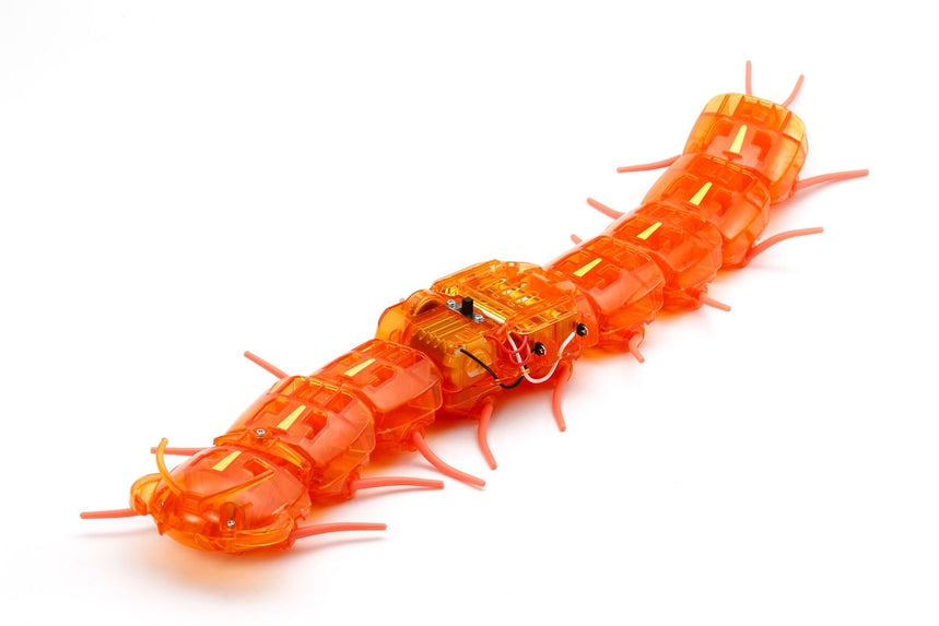 Tamiya 69928 Educational Construction Series Centipede Clear Orange Robot