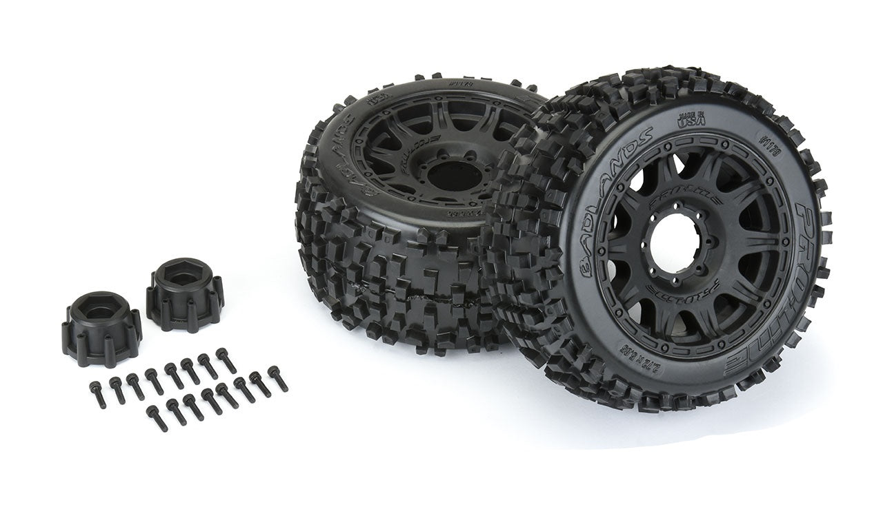 Pro-Line Racing 1178-10 Badlands 3.8" All Terrain Tires Mounted (Pack of 2)