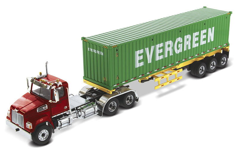 DieCast Masters 71049 1:50 Metallic Red Western Star 4700 Day Cab