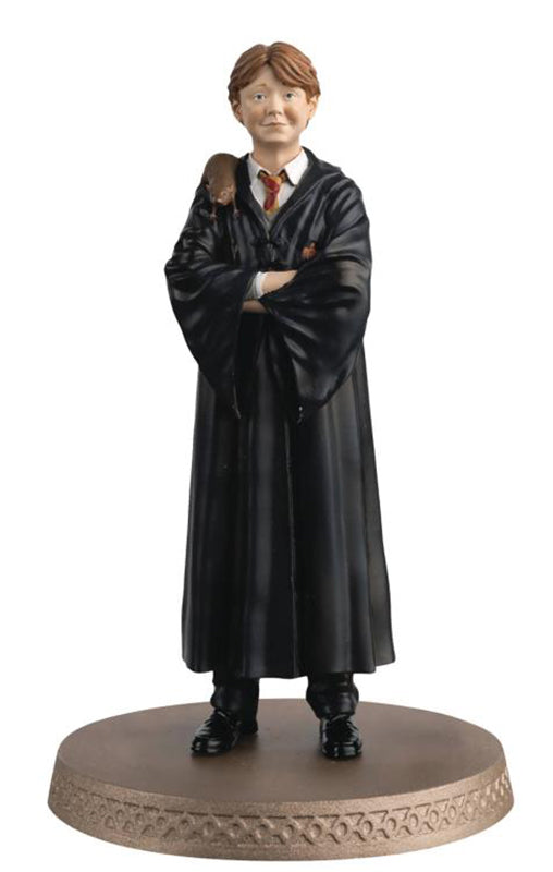 Eaglemoss WHPUK010 1:16 Wizarding World Ron Weasley w Scabbers Action Figure