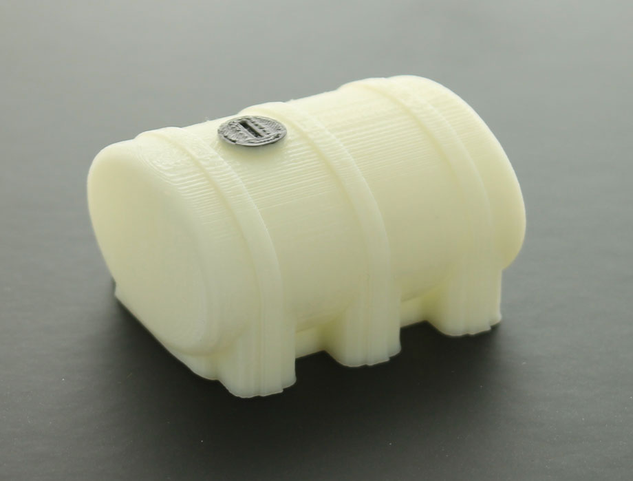 3d To Scale 50-322-WT 1:50 1500 Gallon White Elliptical Leg Tank