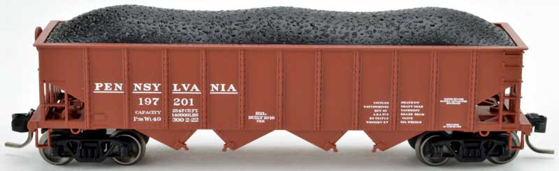 Bowser 38041 N Pennsylvania Early Lettering H21a 4-Bay Hopper #197201