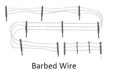 Woodland Scenics A2980 HO Barbed Wire Fence