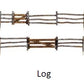 Woodland Scenics A2981 HO Log Fence