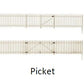 Woodland Scenics A2984 HO Picket Fence (Pack of 8)