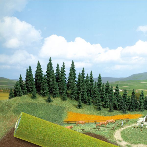 Busch 7281 HO Grass Mat Medium Green