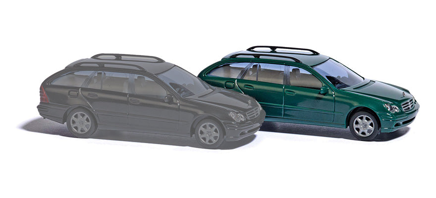 Busch 89137 HO Mercedes-Benz C-Klasse Station Wagon Economy in Dark Green