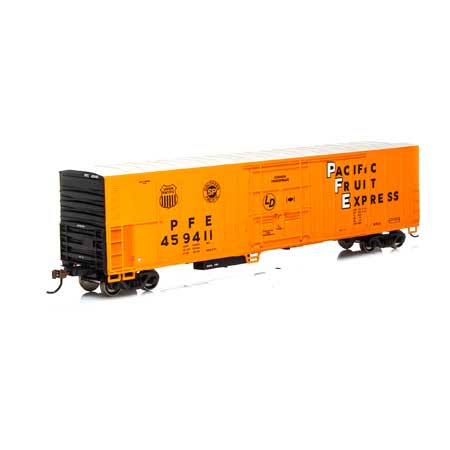 Athearn 71169 HO Pacific Fruit Express RTR 57' Mechanical Reefer #459411
