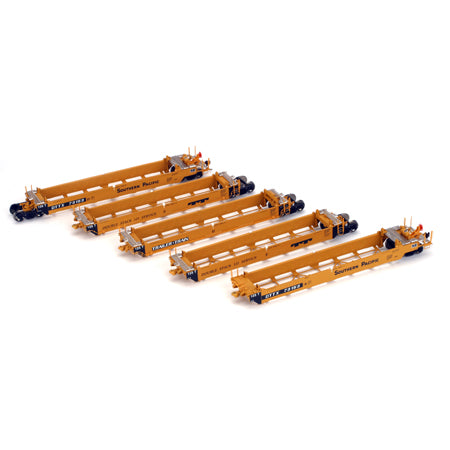 Athearn 95032 HO Scale TT/SP Early Maxi I Well Car #73153 5 Car Pack